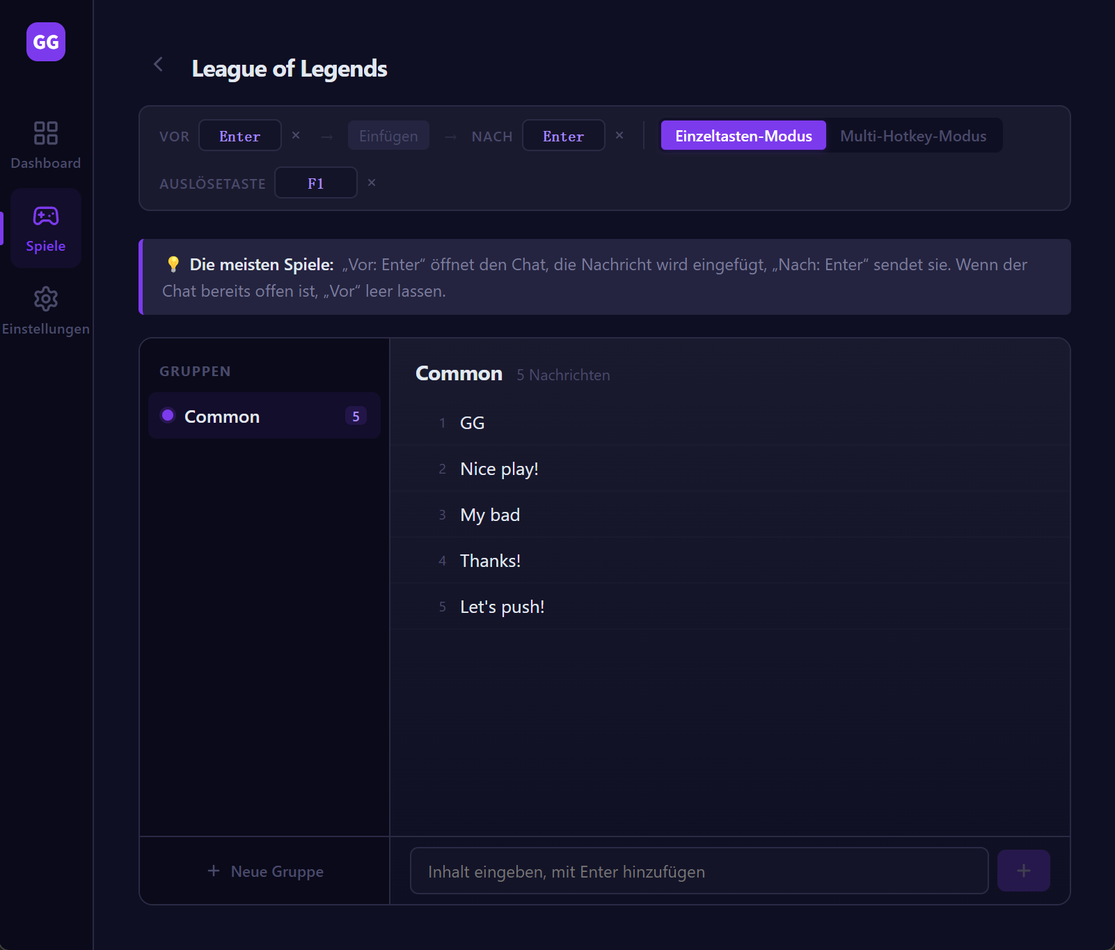 ggsay Spiel-Detailansicht